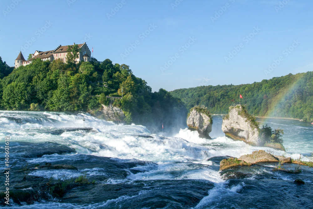 Fototapeta premium The Rhine waterfalls at Neuhausen