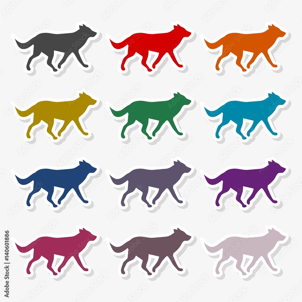 Running dog icon - Illustration Running dog icon - Illustration