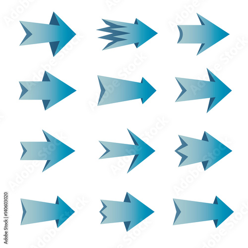 Vector set of arrows