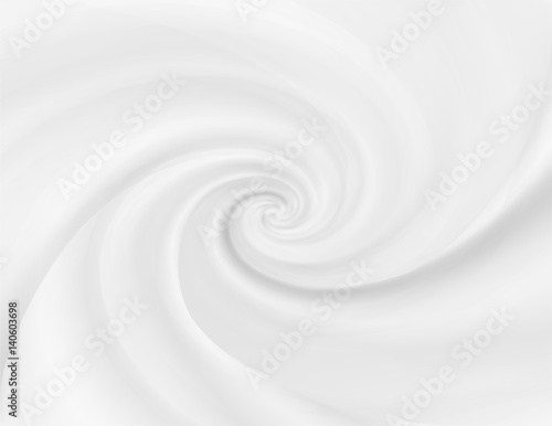 White vector cream. Cosmetic product, liquid swirl milky or yogurt, white soft mousse. Macro backdrop of white cosmetics, food or drink. 