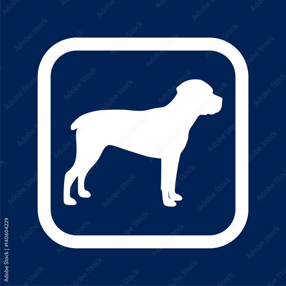 Fototapeta premium Dog icon vector silhouette - Illustration