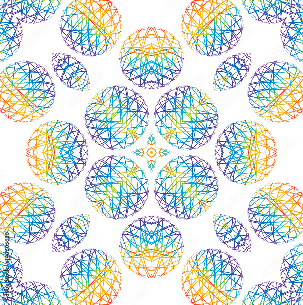 Abstract color pattern on white Abstract color pattern on white