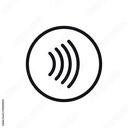 Tap to pay concept - vector sign. Contactless payment icon.