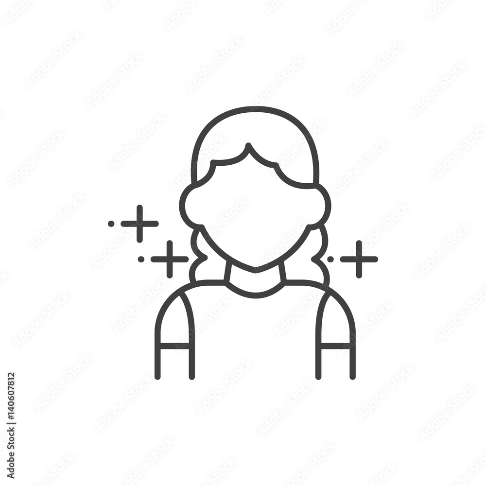 Woman, human avatars icon