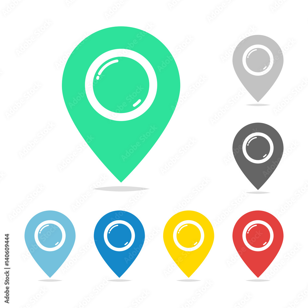 Map pin icon vector Map pin icon vector