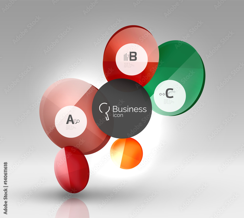 Circle banner template Circle banner template