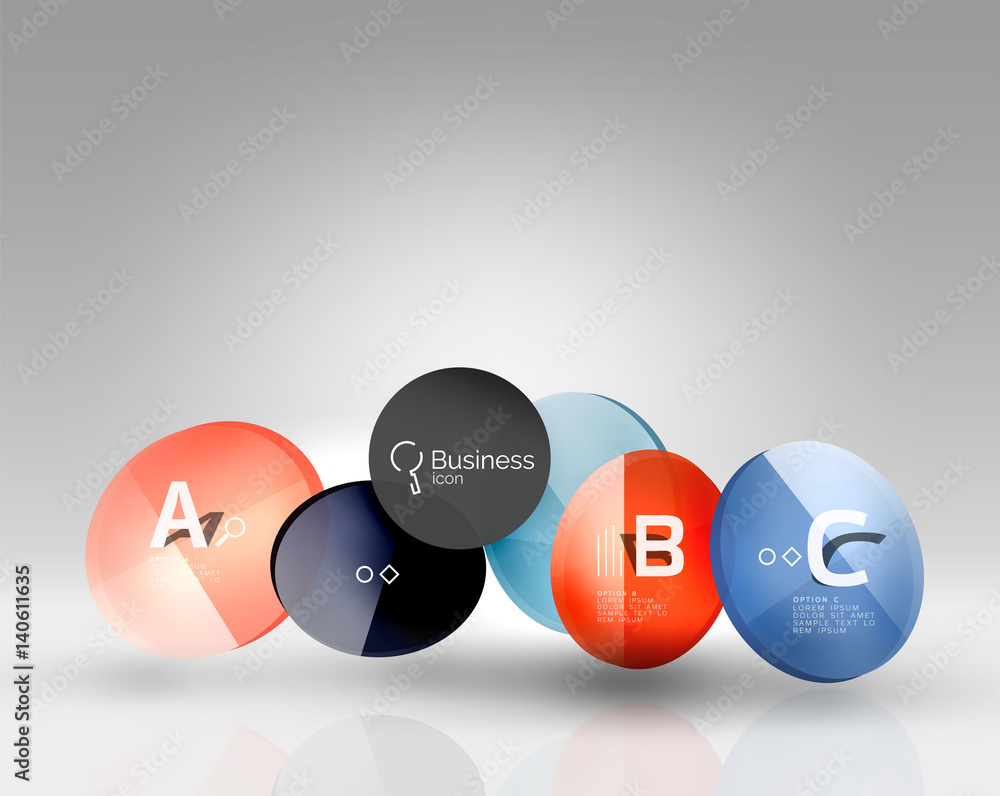 Circle geometric abstract background Circle geometric abstract background