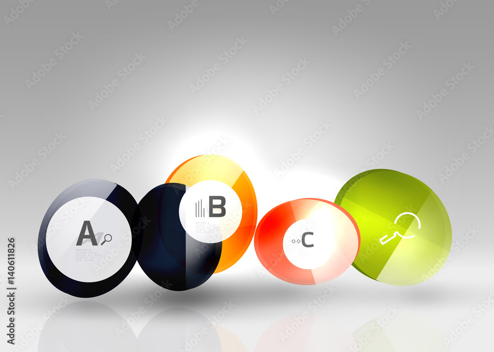 Circle geometric abstract background Circle geometric abstract background