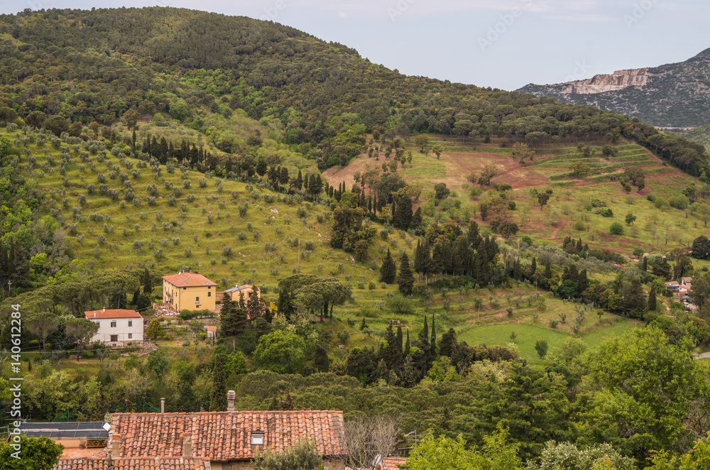 Campiglia is a beautiful medieval town that sits on a hill overlooking the surrounding region of Tuscany