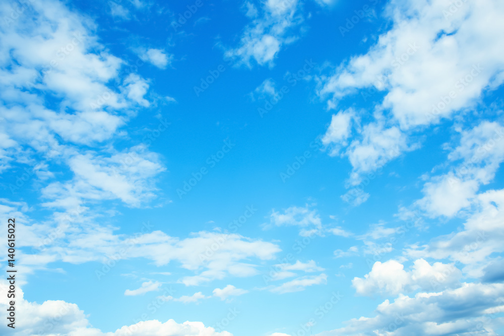 Fototapeta premium Blue sky with white clouds