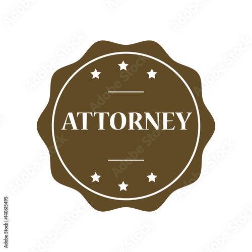 Attorney stamp illustration
