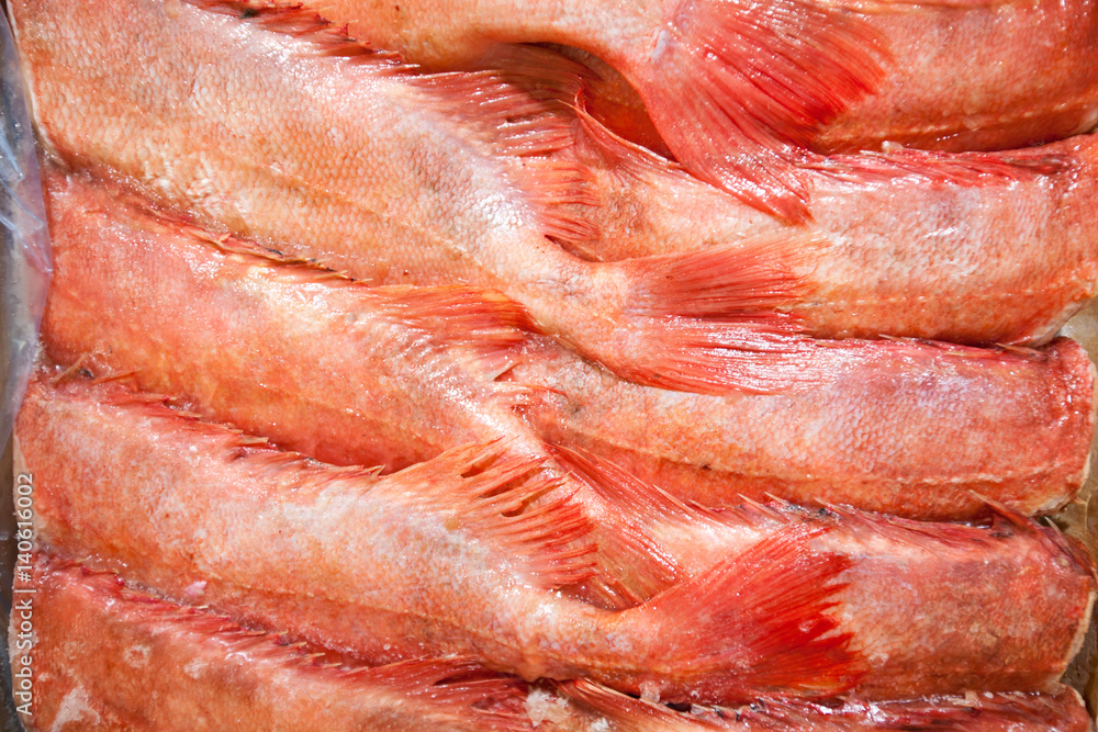Full frame shot of freshly caught red fishes Full frame shot of freshly caught red fishes
