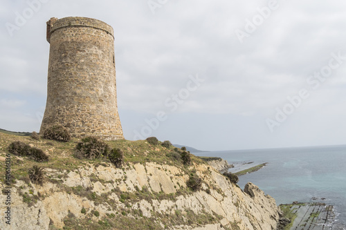 Guadalmesi watchtower, Strait Natural Park, Cadiz, Spain photo