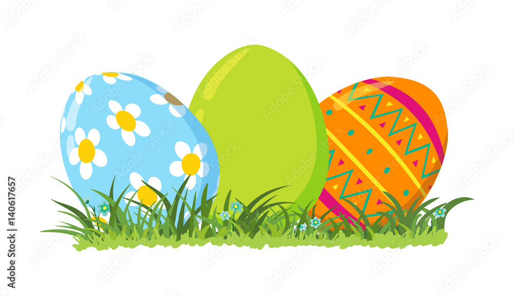 Obraz premium Easter eggs, vector