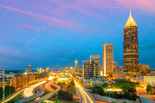 Skyline of Atlanta city