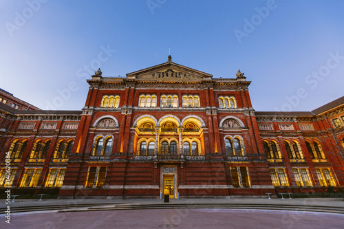 Victoria and Albert museum entrance, London, England