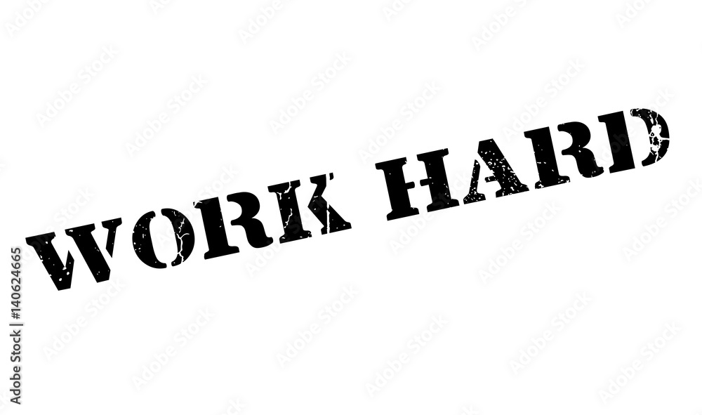 Work Hard rubber stamp. Grunge design with dust scratches. Effects can be easily removed for a clean, crisp look. Color is easily changed. Work Hard rubber stamp. Grunge design with dust scratches. Effects can be easily removed for a clean, crisp look. Color is easily changed.