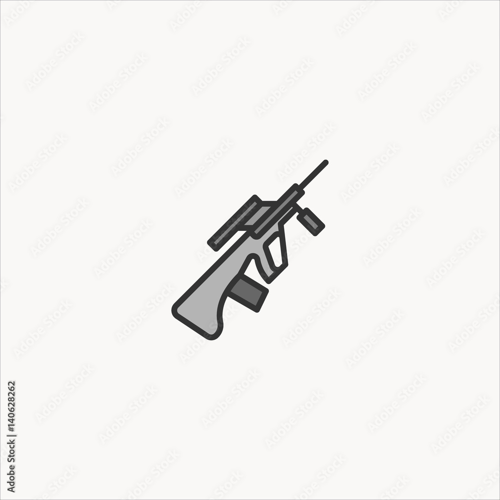rifle icon flat design rifle icon flat design