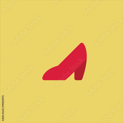 high heel icon flat design photo