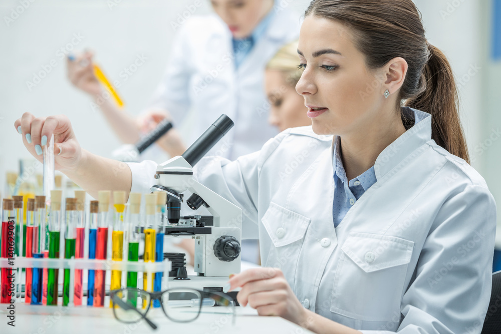 Female scientist in lab Female scientist in lab