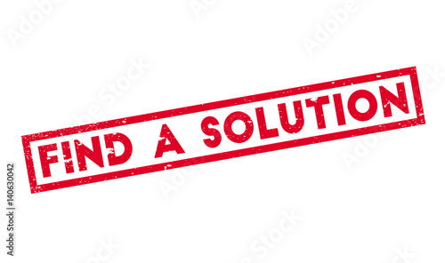 Find A Solution rubber stamp. Grunge design with dust scratches. Effects can be easily removed for a clean, crisp look. Color is easily changed.