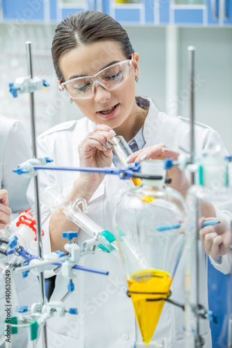 Female scientist in lab