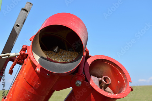 Screw conveyor in agriculture.