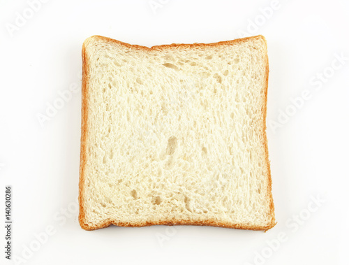 slice brown bread and white bread isolated on background