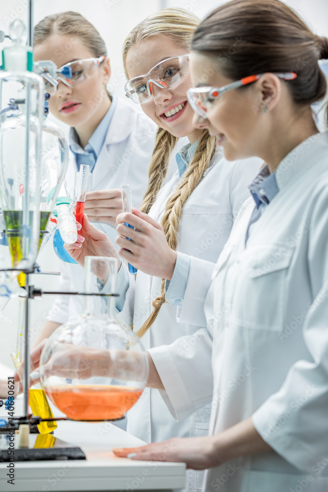 Female scientists in lab Female scientists in lab
