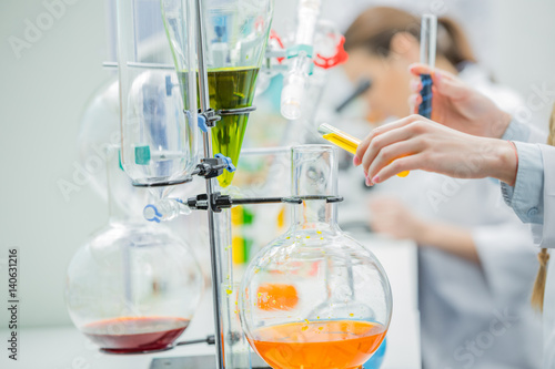 Scientist working in laboratory