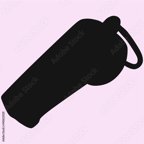 whistle vector silhouette isolated