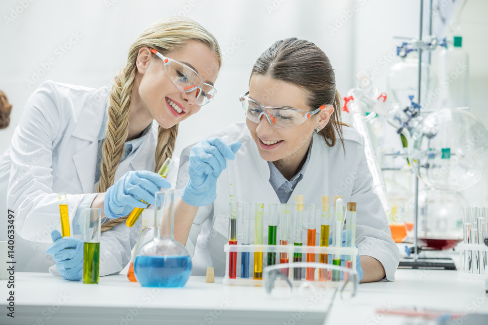 Female scientists in lab Female scientists in lab