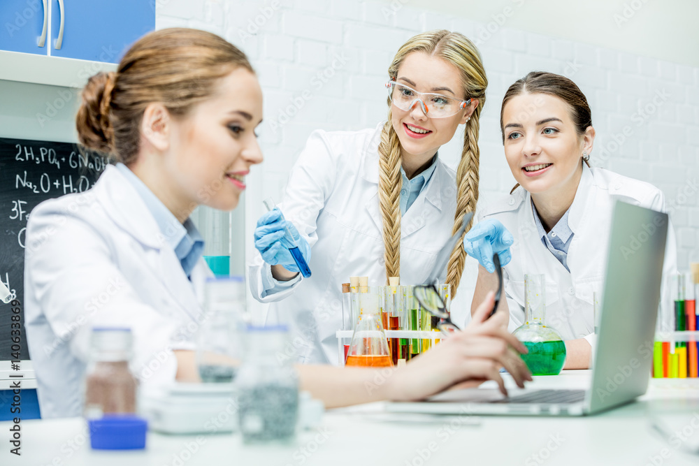 Female scientists in lab Female scientists in lab