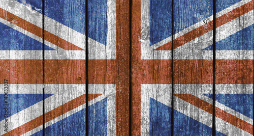 Wood Planks - British Flag