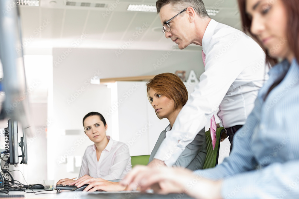 Fototapeta premium Business people working in office