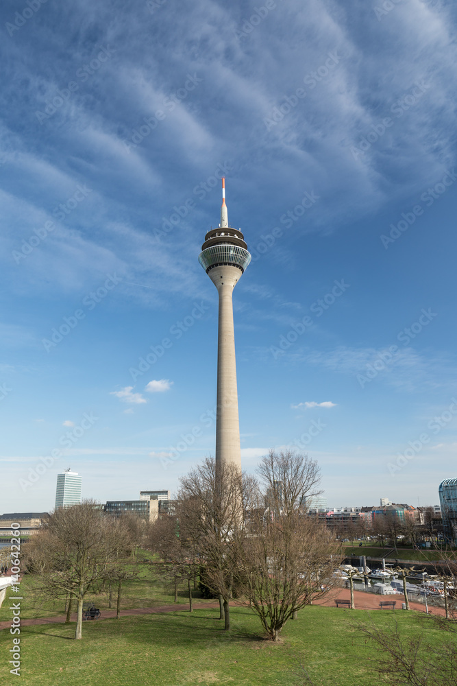 Rhine Tower / TV Tower Duesseldorf Media Harbor
