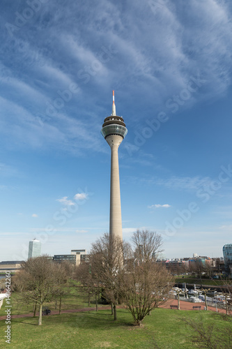 Rhine Tower   TV Tower Duesseldorf Media Harbor