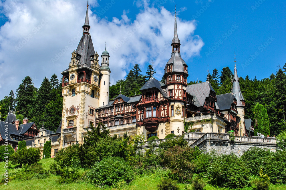 Magnificent Peles Palace, Sinaia in Romania