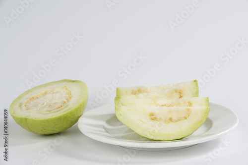 Guava fruit isolated on white background