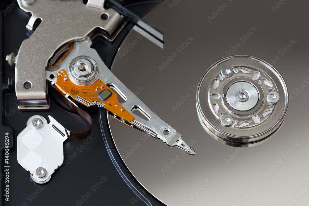 Open hard disk