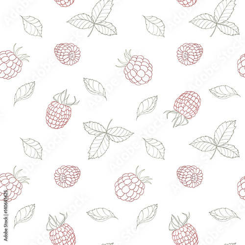 Seamless berry pattern