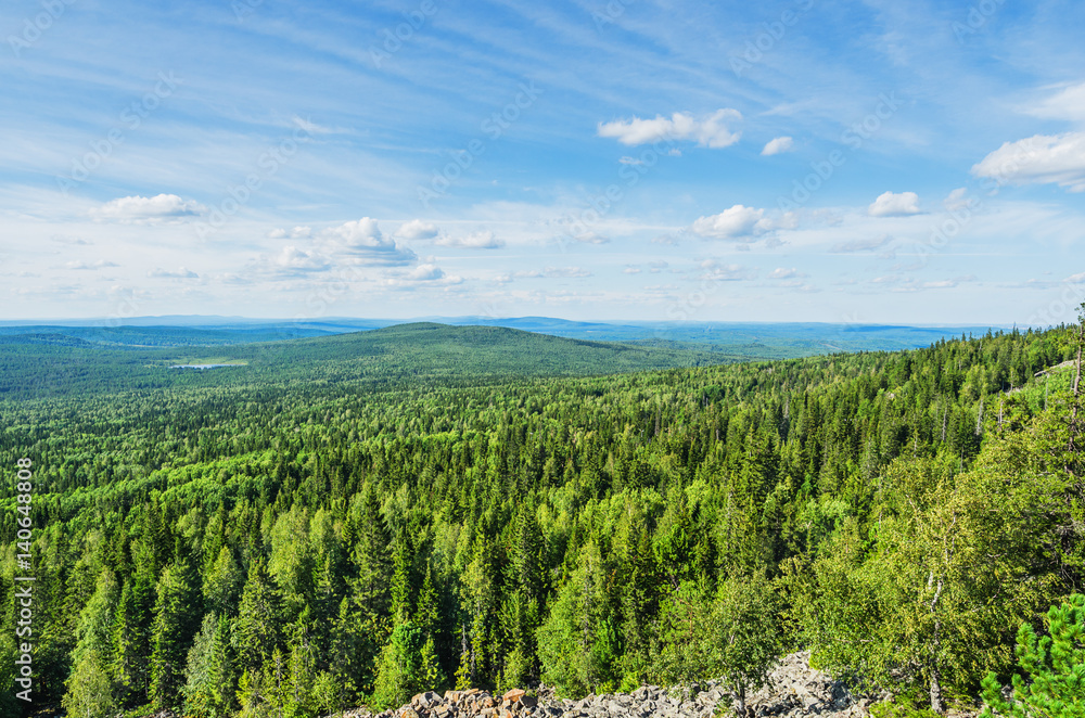 The view from the top of the mountain The view from the top of the mountain