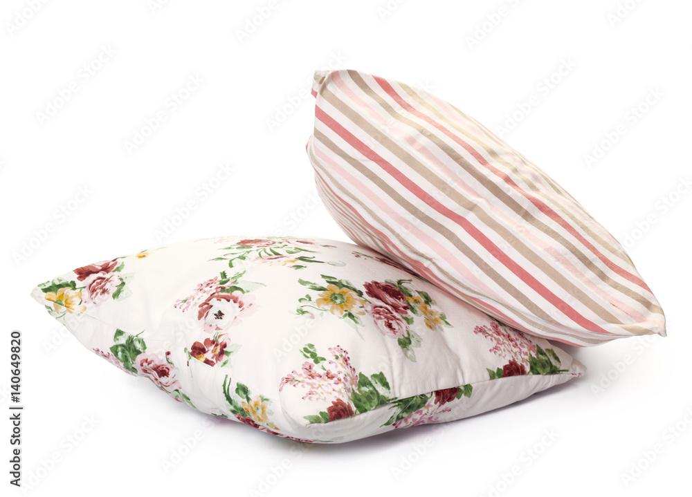 pillows on white background pillows on white background