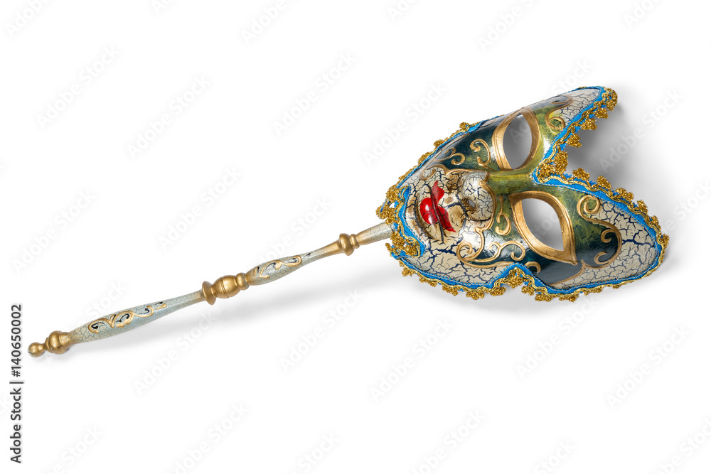 Venetian mask isolated on white with clipping path. Venetian mask isolated on white with clipping path.