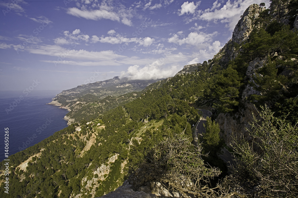 North coast of island of Mallorca, Spain.
