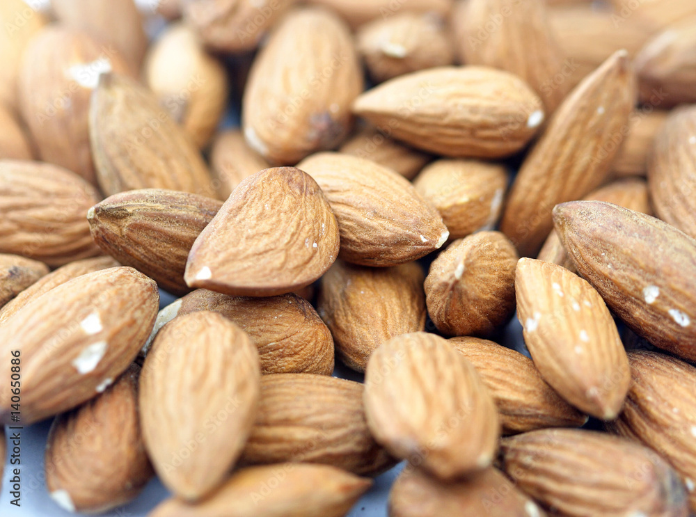 Almonds close up Almonds close up