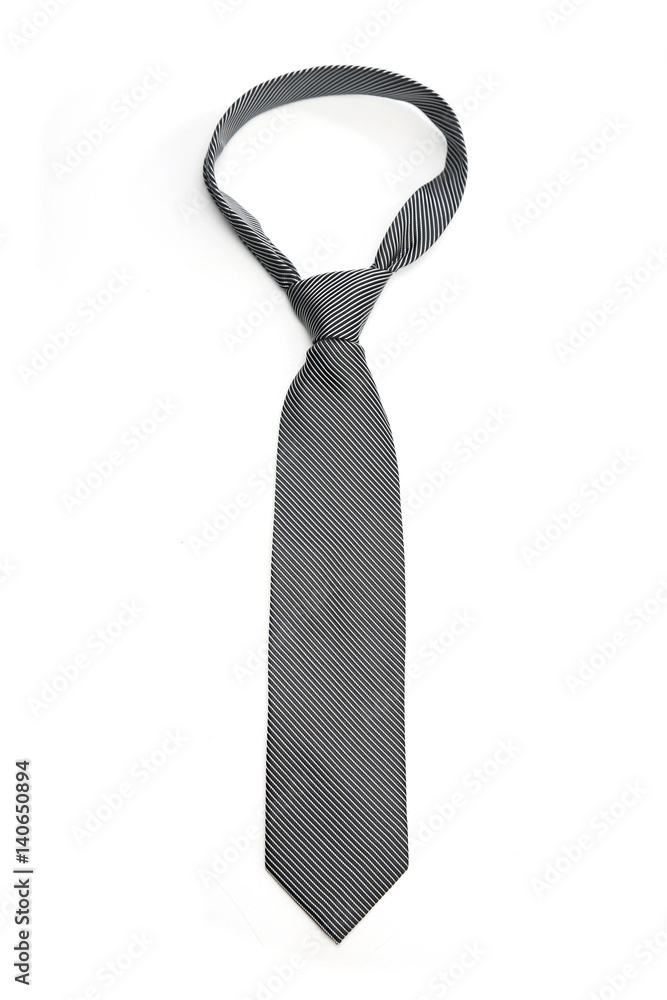 Tie on white background - studio shot Tie on white background - studio shot