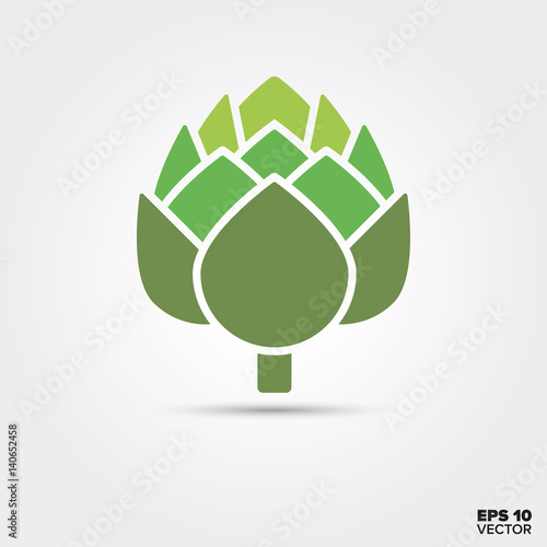 Artichoke vegetable vector icon