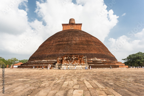 Jetavana Dagoba landmark of Anuradhapura  Sri Lanka  Asia.