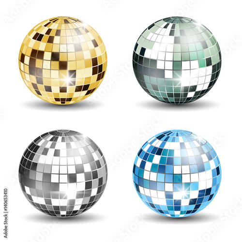 Set of 4 disco balls